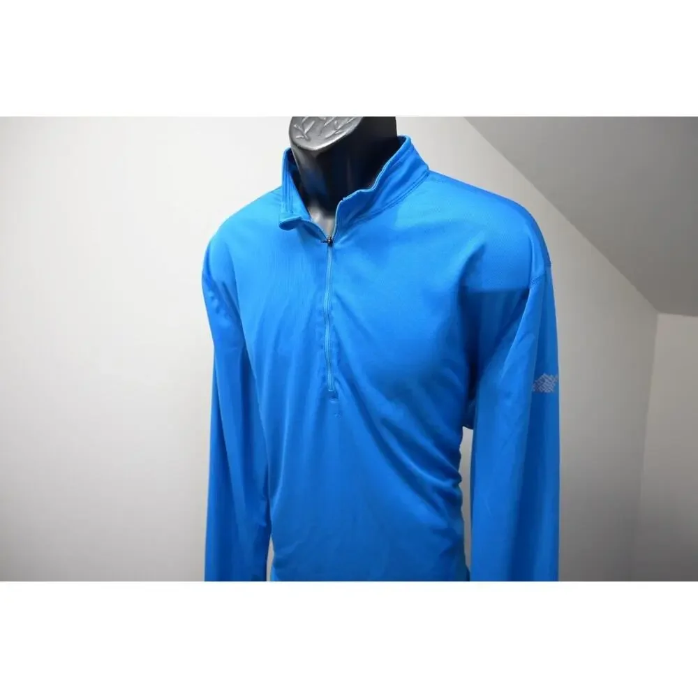 Eastern Mountain Sports Jacket Mens 2XL Blue 1/4 Zip Techwick Pullover Like New